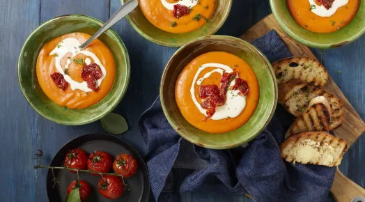 Tomato and Basil Sou[