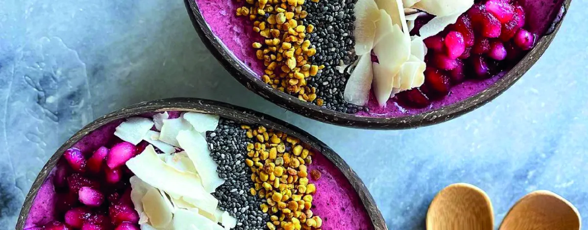 Rosa smoothie-skål Rosa smoothie-skål